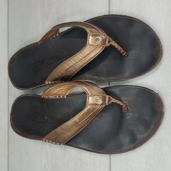 Olukai Womens Haiku Sandals Flip Flop Flats shoes sz 6 - Picture 4 of 13